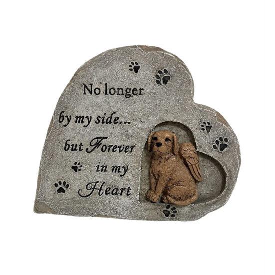 Собака Мемориальный камень смола щенок надгробие садовый питомец надгробие открытый мемориальный камень питомец