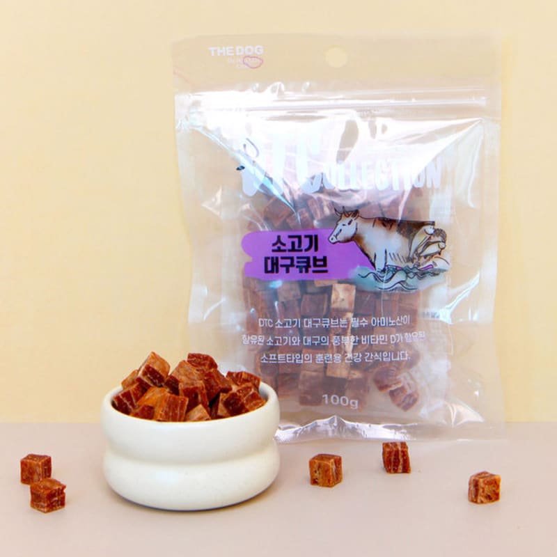 [Питомец] Собака Говядина Треска Кубик 100 Г