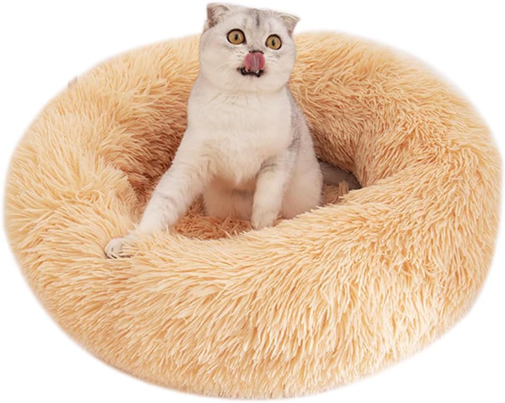 Кошка Toyuxe Собака Питомец Кошка Питомец Собака Питомец Пушистая Кровать для Пушистой Кошки Питомец Спящая Кровать, На Которой Кошки Будут Весь Год Для Для Небольших Домашних Животных Размеры Цвета светло-коричневого