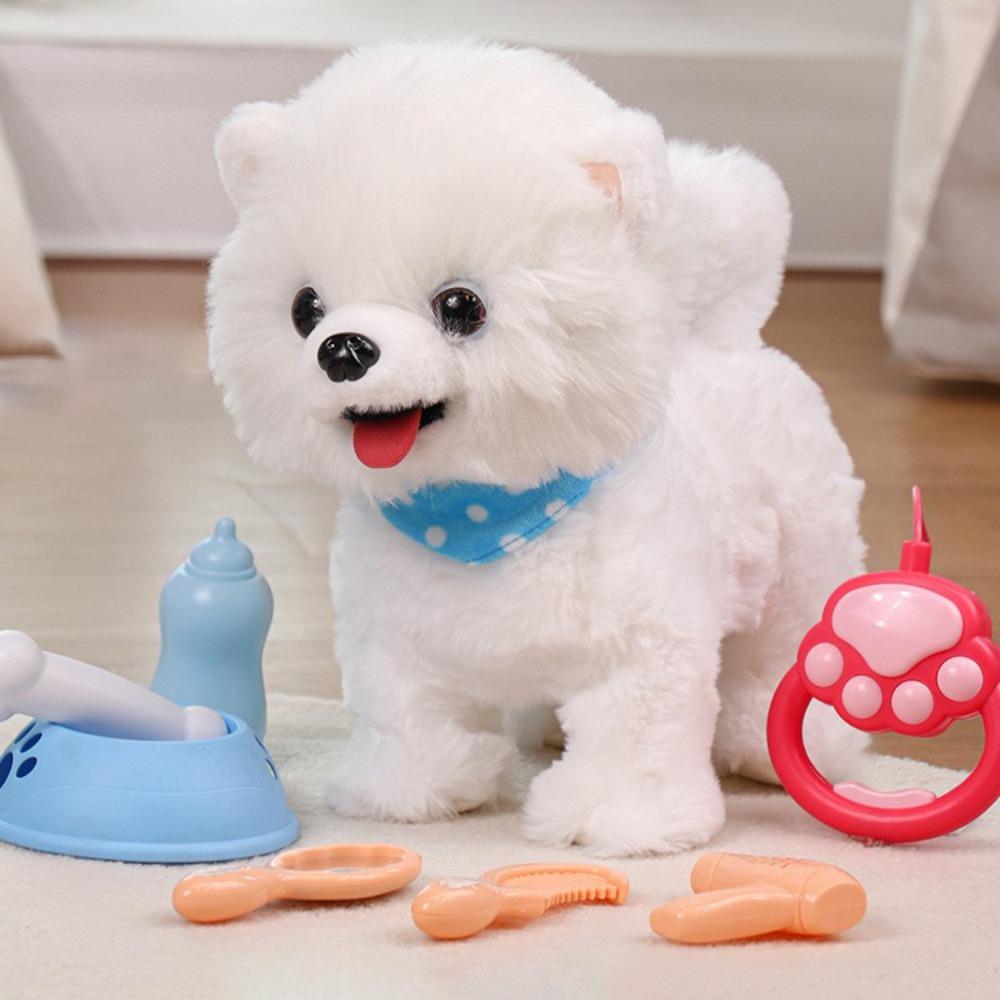 Ходящая Лающая Электрическая Собака Электронные Игрушки Плюшевый Питомец Собака Электронная Интерактивная Собака Имитирующая Говорящую Style 2